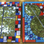 Espejos con mosaicos decorativos