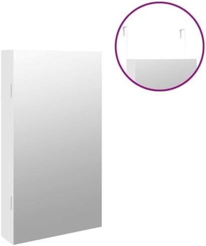 VidaXL: Espejo con joyero y luces LED para pared en blanco: el complemento perfecto