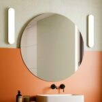 Espejo de pared redondo Gold&Chrome: minimalista y moderno