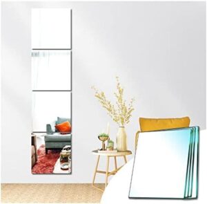Espejos decorativos sin marco para tu hogar – 30x30cm, 4 piezas