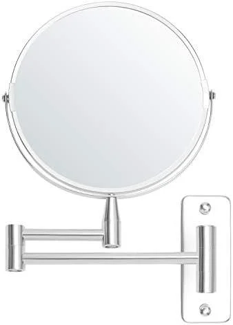 Espejo Aumento 5X de Pared⁤ Extensible - Giro 360° Cromado - Ideal para⁢ Maquillaje ‌y Afeitado