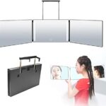 Espejo maquillaje con luz y triple portátil: PEALOV 360 Mirror