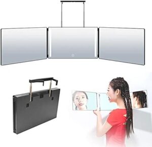 Espejo maquillaje con luz y triple portátil: PEALOV 360 Mirror