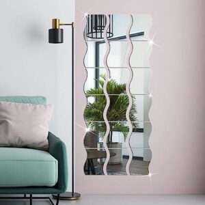 Decoración de pared con espejos de acrílico autoadhesivos