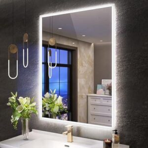 Espejo S’bagno 60 x 80 cm con Luz LED, Altavoz Bluetooth y Antivaho
