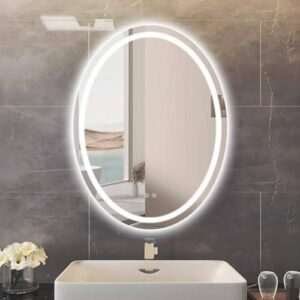 Espejo de baño LED Ovalado con 3 Colores de luz