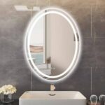 Espejo de baño LED Ovalado con iluminación regulable