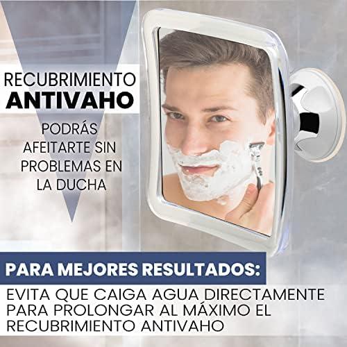 Espejo de ducha antivaho para un afeitado perfecto