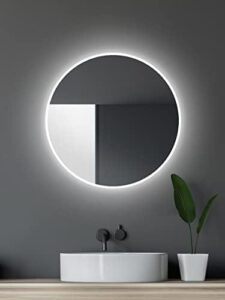 Espejo de baño LED redondo 60 cm con iluminación – Talos
