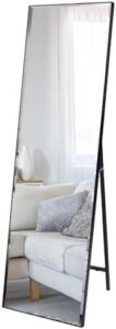 Espejo de Pie Negro Hoikwo 140x41cm: Versátil y Elegante