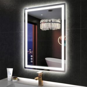Espejo de baño retroiluminado con LED y altavoz Bluetooth